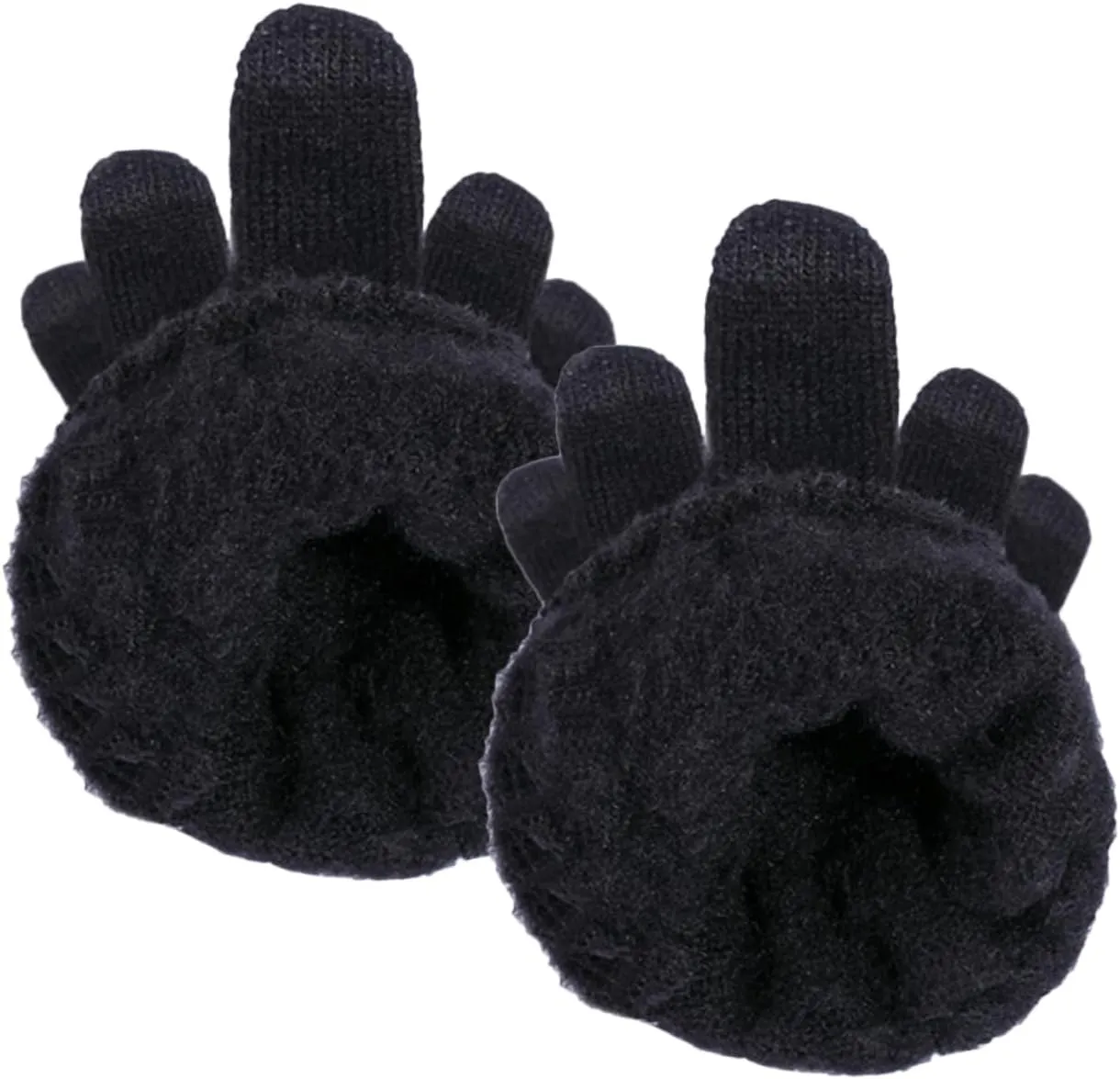 1Pair Winter Thicken Touch Screen Gloves for Cycling and Driving Breathable Shockproof Sweat Non Slip Fitness Gloves for Men and Women Comfortable Hand Covers
