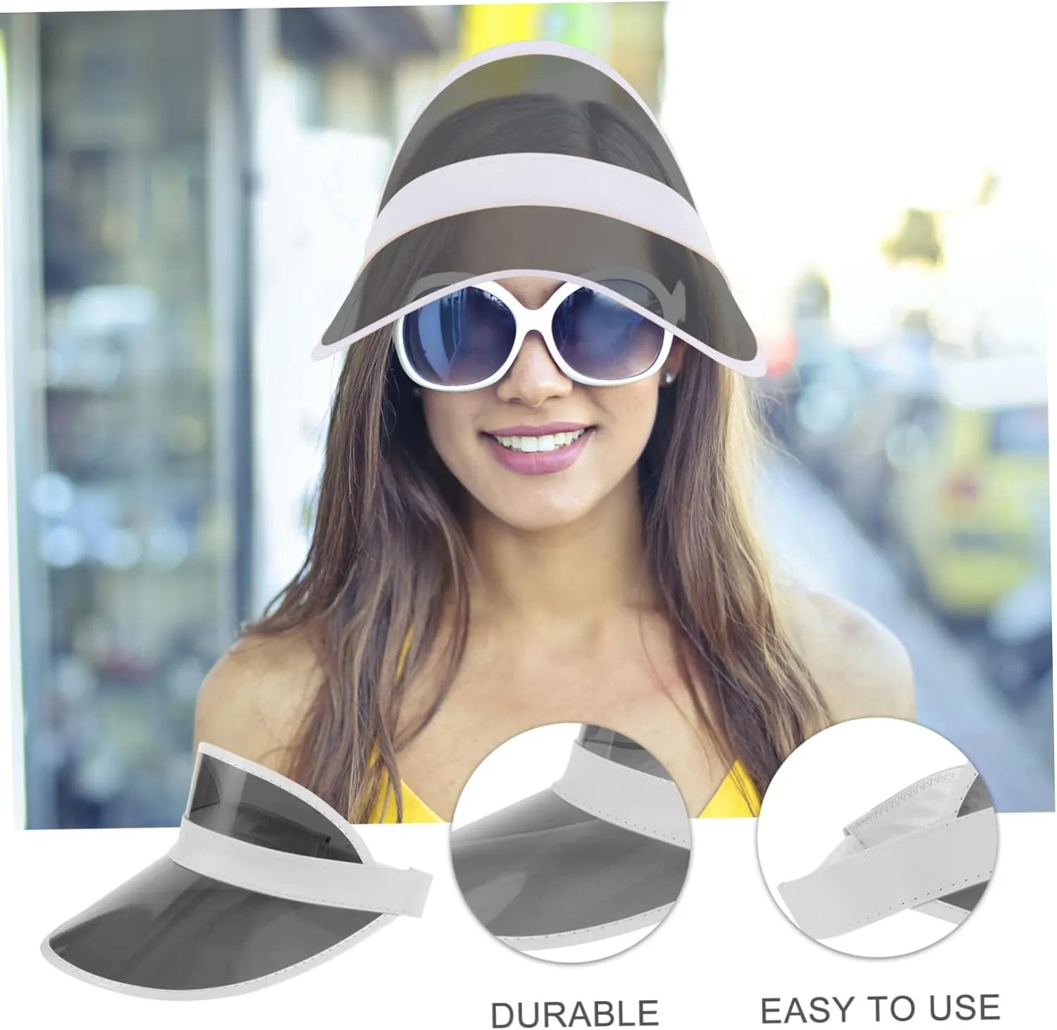 2pcs Sun Visor Face Masks Bonnet for Men Decor Golf Visor Womens Visors for Women Ladies Sun Hats with