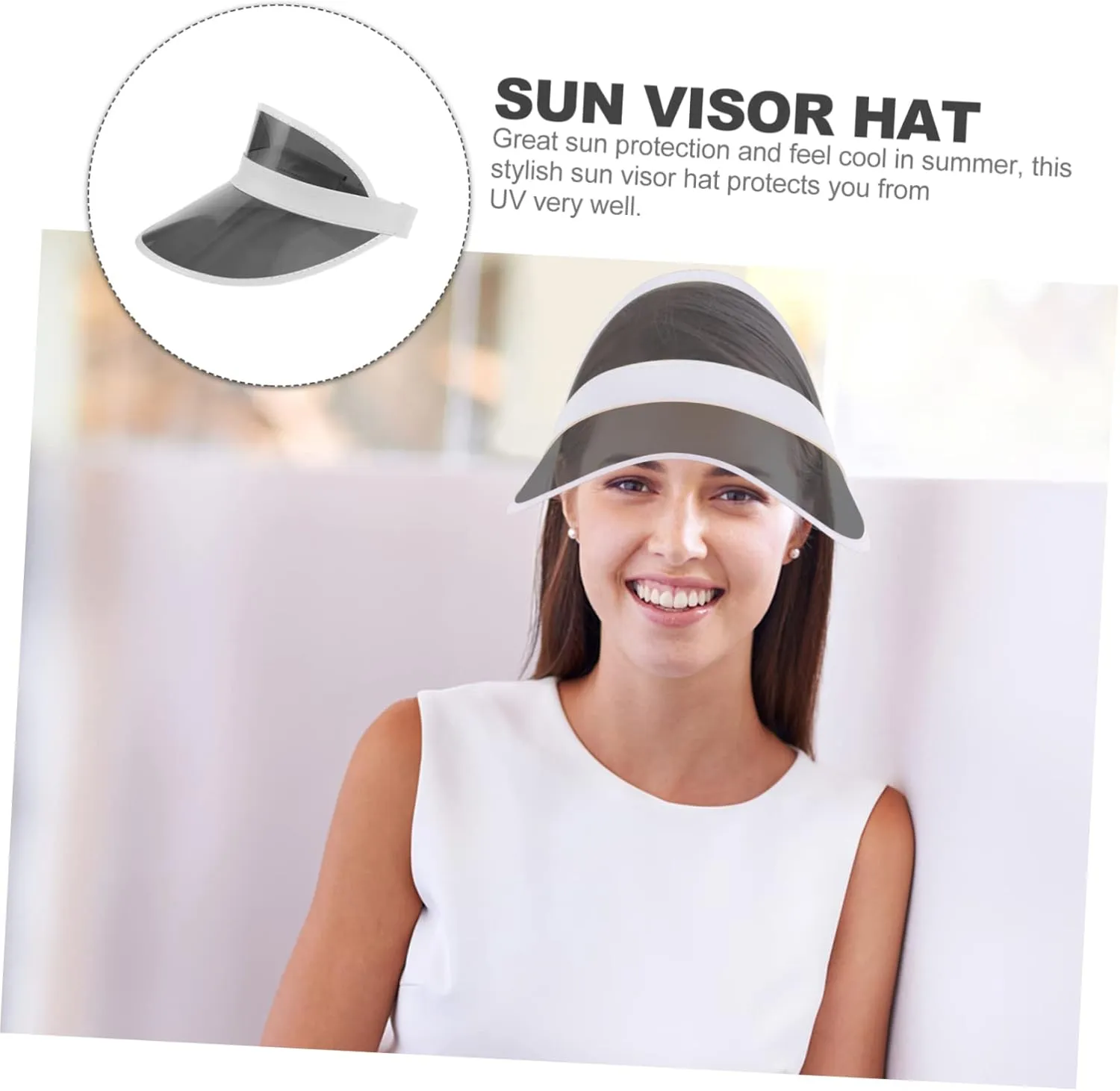 2pcs Sun Visor Face Masks Bonnet for Men Decor Golf Visor Womens Visors for Women Ladies Sun Hats with