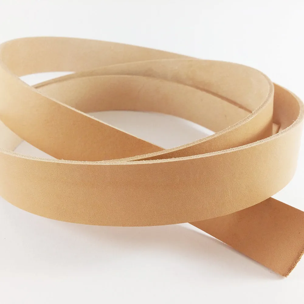 50 Natural Veg Tanned Leather Straps