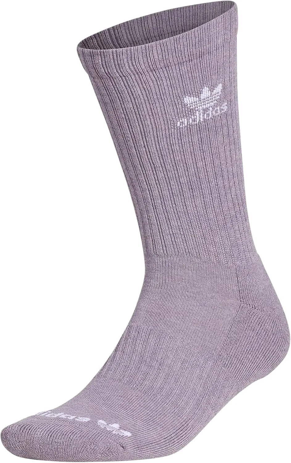 adidas Originals Dye Crew Socks (1-Pair), Botanical Purple/White, Medium