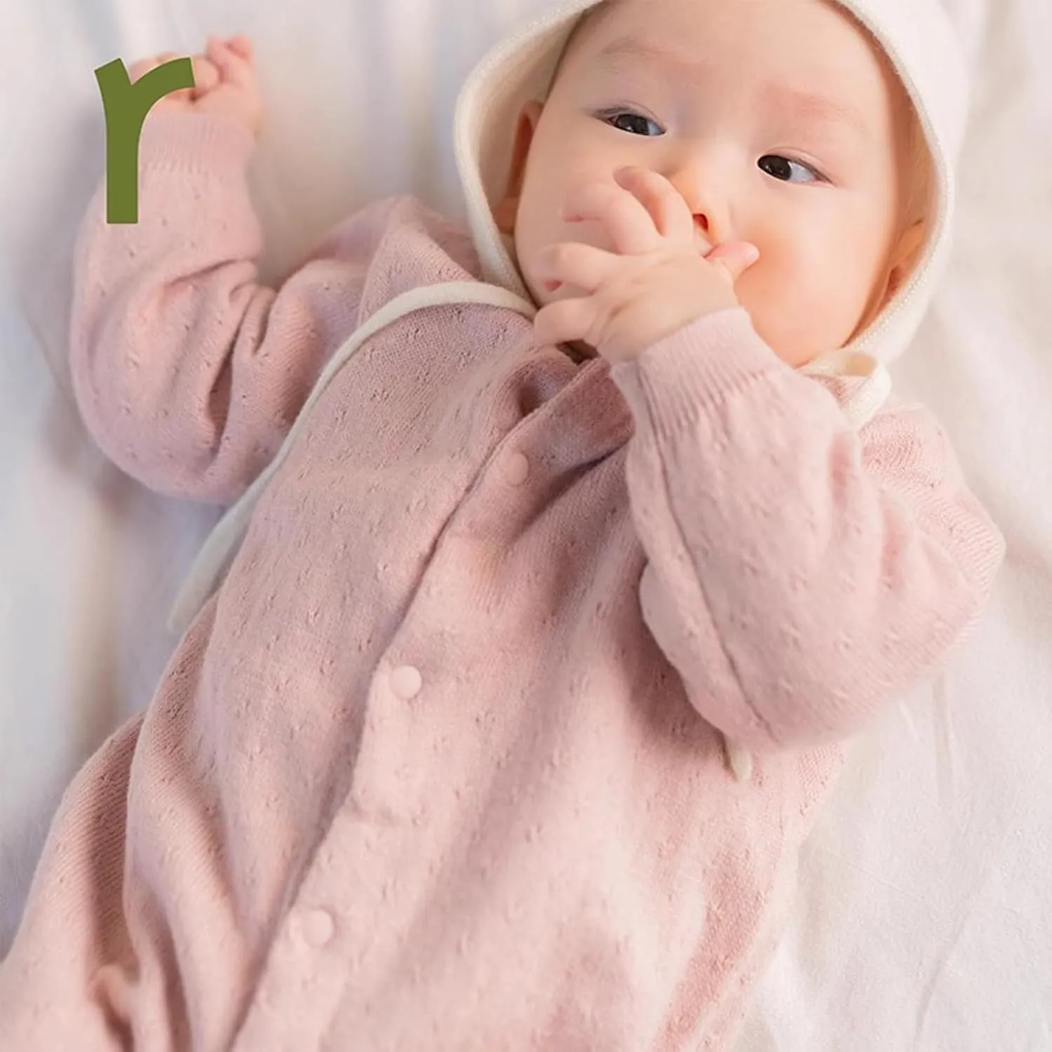 ArborTree 95% Organic Cotton   5% Cashmere Baby Organic Cashmere Thick Bodysuit Romper