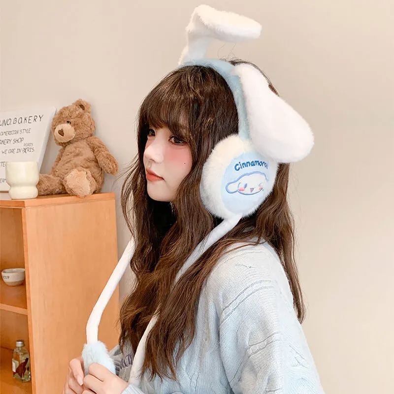 Cinnamoroll Earmuffs with Moving Flap Ears