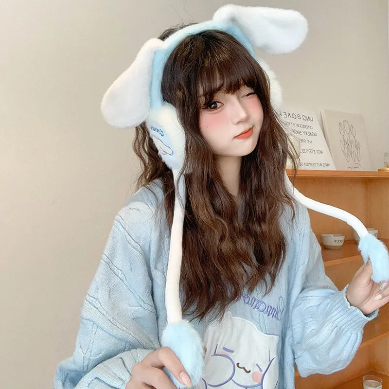 Cinnamoroll Earmuffs with Moving Flap Ears