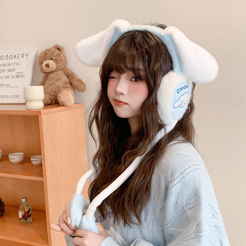 Cinnamoroll Earmuffs with Moving Flap Ears