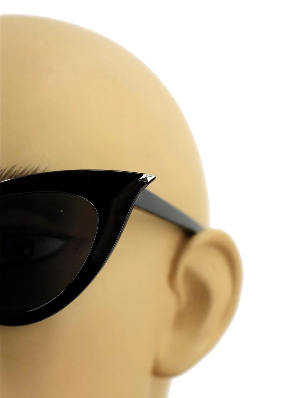 Green Diamond Tip Catseye Vintage Style Sunglasses