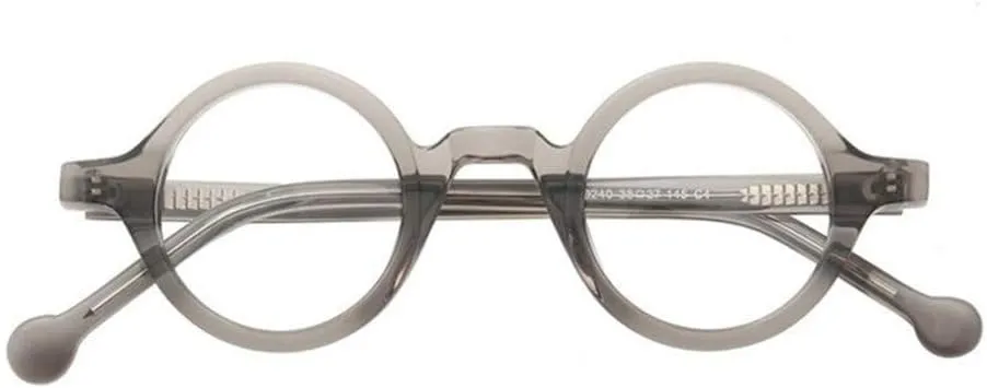Hand Made Small Vintage Round Eyeglass Frames Full Rim Acetate Glasses B002