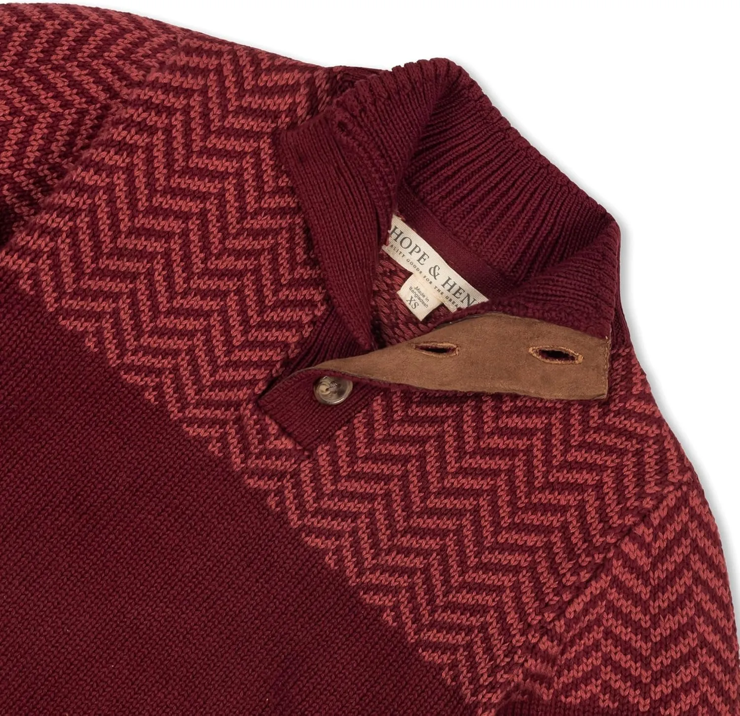 Hope & Henry Boys' Long Sleeve Mock Neck Sweater