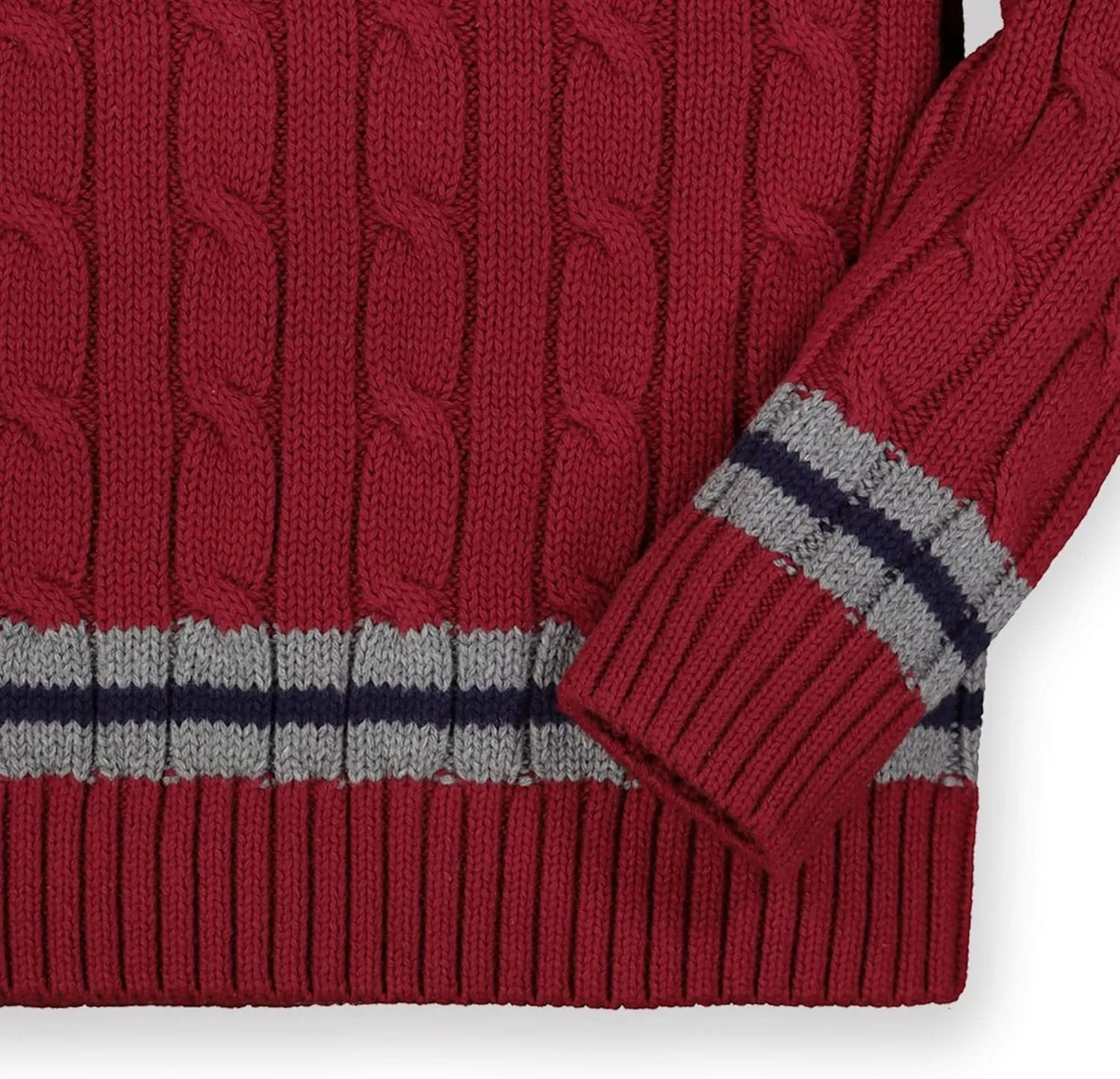 Hope & Henry Boys' Long Sleeve V-Neck Cricket Sweater