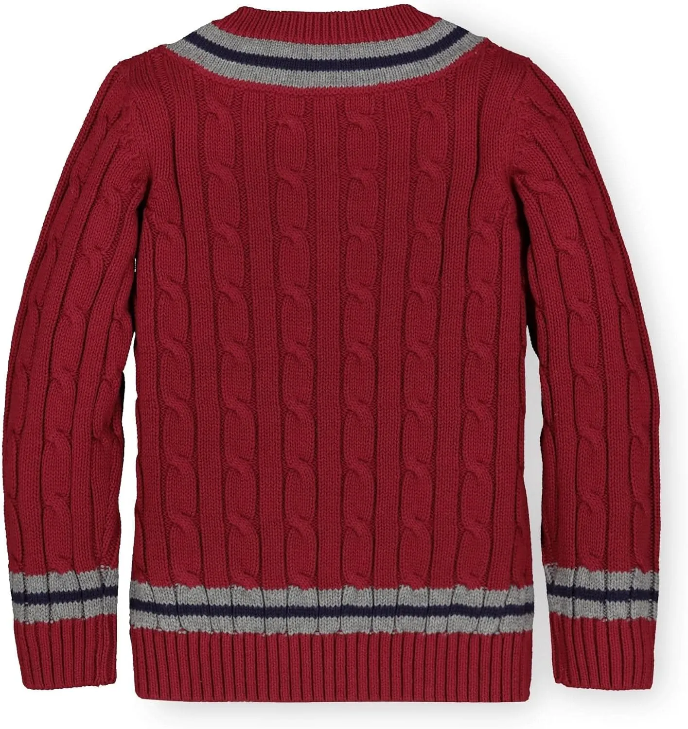 Hope & Henry Boys' Long Sleeve V-Neck Cricket Sweater