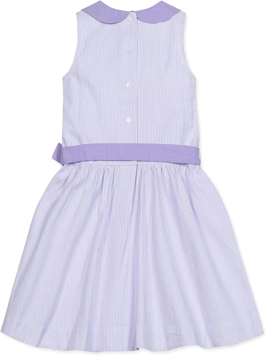 Hope & Henry Girls' Peter Pan Collar Seersucker Dress