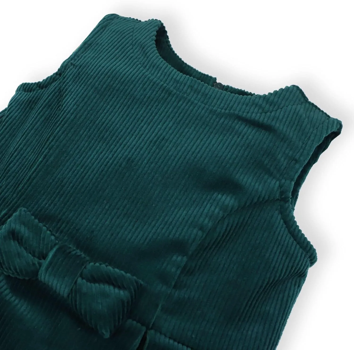 Hope & Henry Girls' Sleeveless Bow Front Jumper