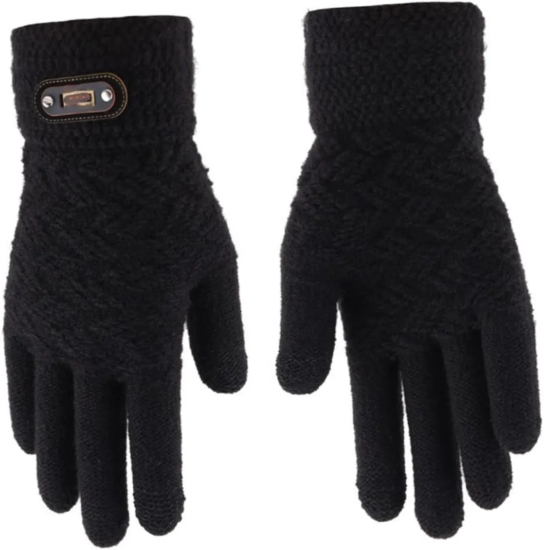 LIFKOME 1 Pair Knitted Gloves Winter Knit Crochet Gloves Warmer Ski Glove Winter Half Finger Gloves Running