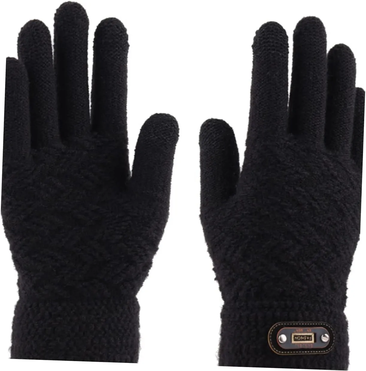 LIFKOME 1 Pair Knitted Gloves Winter Knit Crochet Gloves Warmer Ski Glove Winter Half Finger Gloves Running
