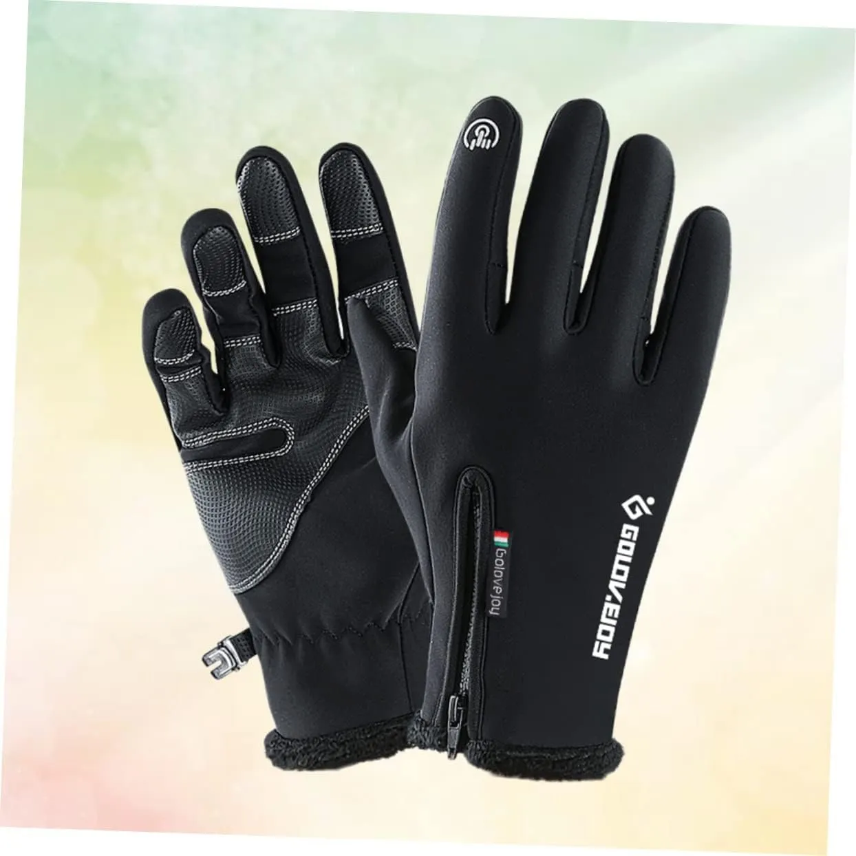 Sosoport Outdoor Cycling Gloves Running Gloves Warm Gloves Winter Gloves Men's and Women's Gloves Men and Women Black Ski Cycling Gloves