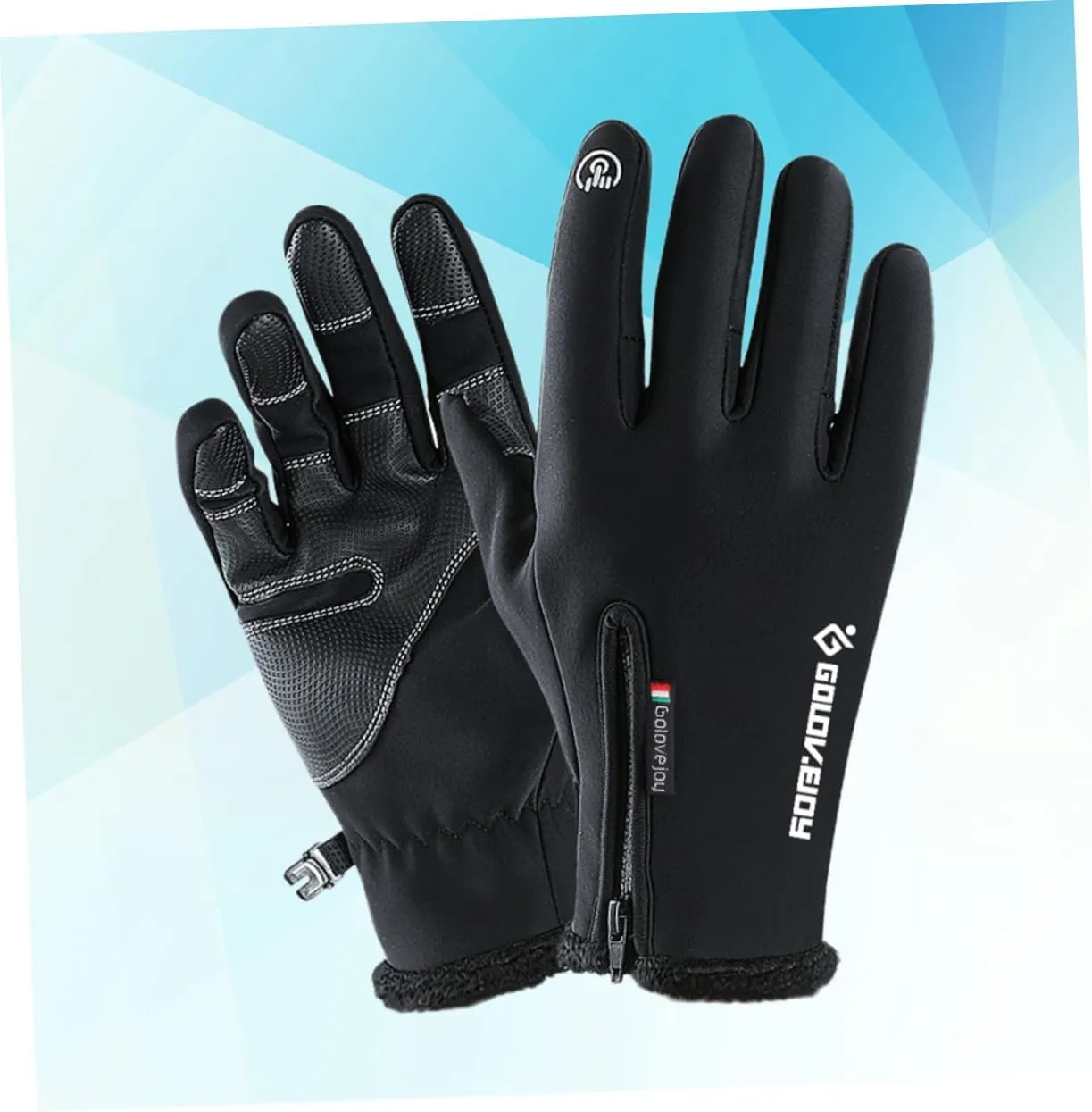 Sosoport Outdoor Cycling Gloves Running Gloves Warm Gloves Winter Gloves Men's and Women's Gloves Men and Women Black Ski Cycling Gloves
