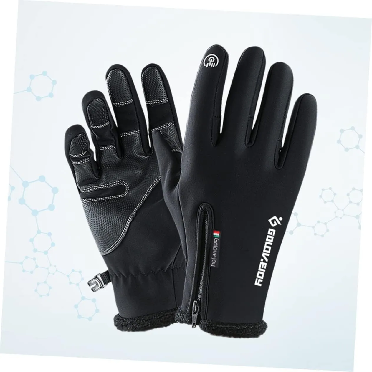 Sosoport Outdoor Cycling Gloves Running Gloves Warm Gloves Winter Gloves Men's and Women's Gloves Men and Women Black Ski Cycling Gloves