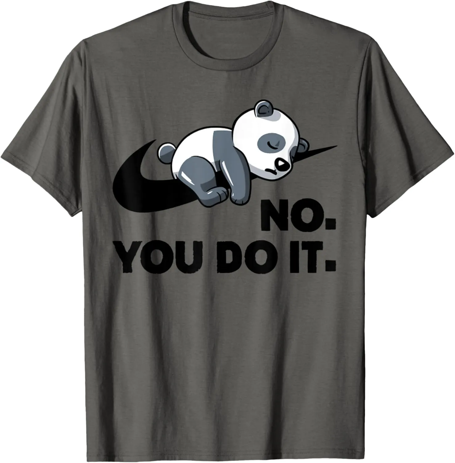 Vintage Funny Lazy Panda No You Do It Retro Cute Sleeping T-Shirt