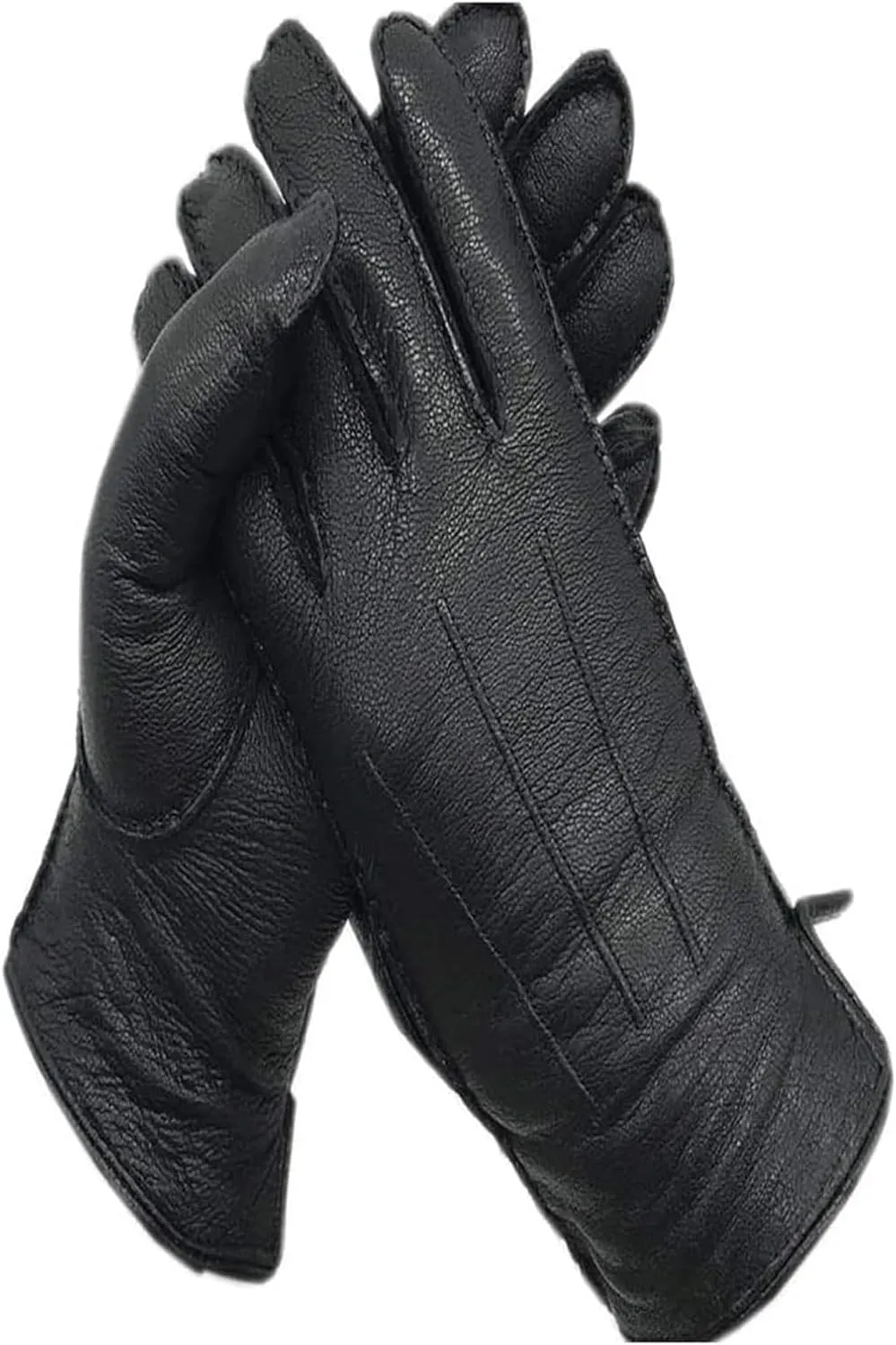 Warm Gloves Winter Gloves Windproof Cycling Gloves Lined Thick Mittens Gloves Leather Ski Gloves Wool Lining Lightweight