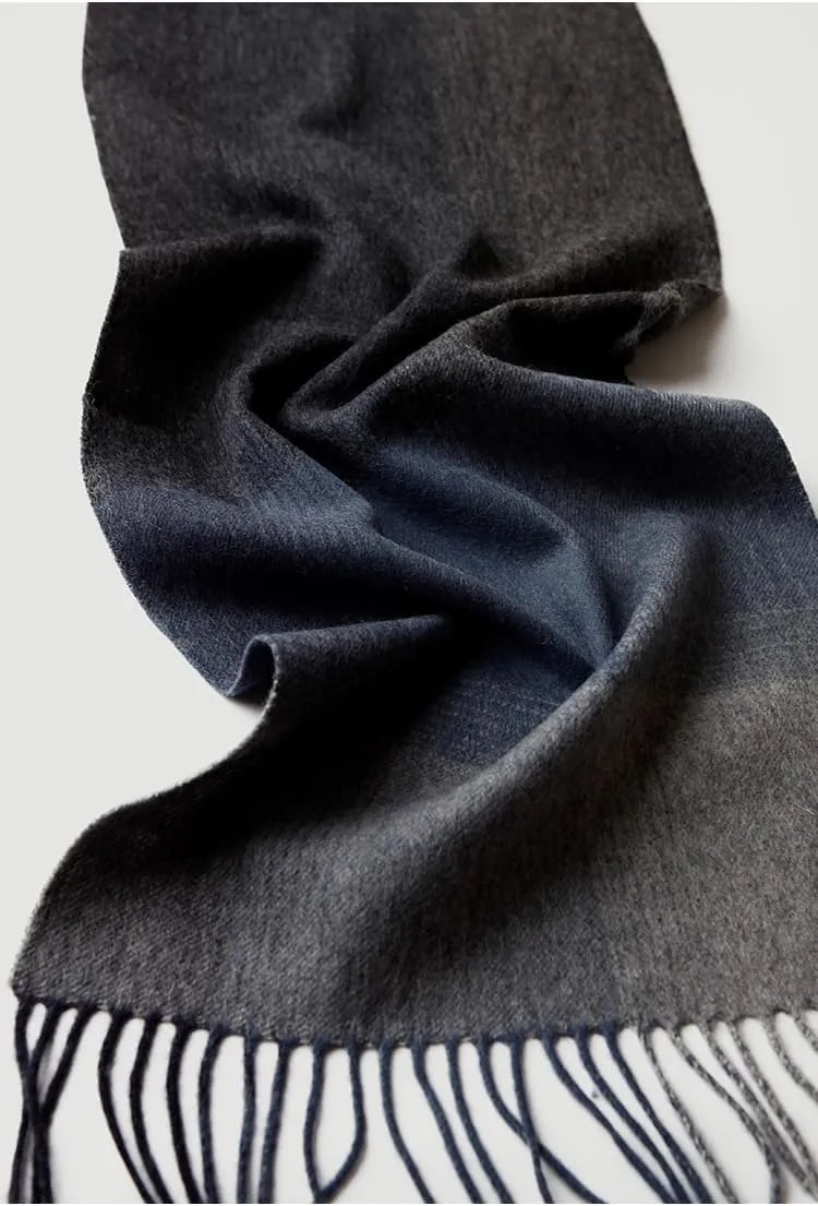 Wool Scarf for Men, Scarves Winter Wool blend Cashmere,Lattice,Checker with Gift Box