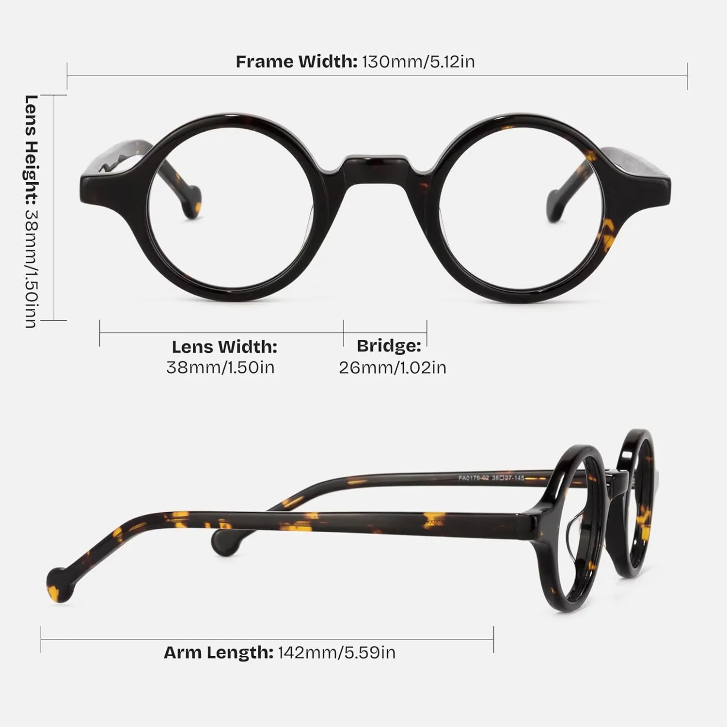 Zeelool Readers Retro Blue Light Blocking Reading Glasses for Men Women, Vintage Small Round Eyeglasses Anti UV Arale