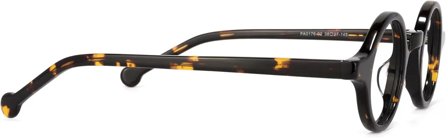 Zeelool Readers Retro Blue Light Blocking Reading Glasses for Men Women, Vintage Small Round Eyeglasses Anti UV Arale