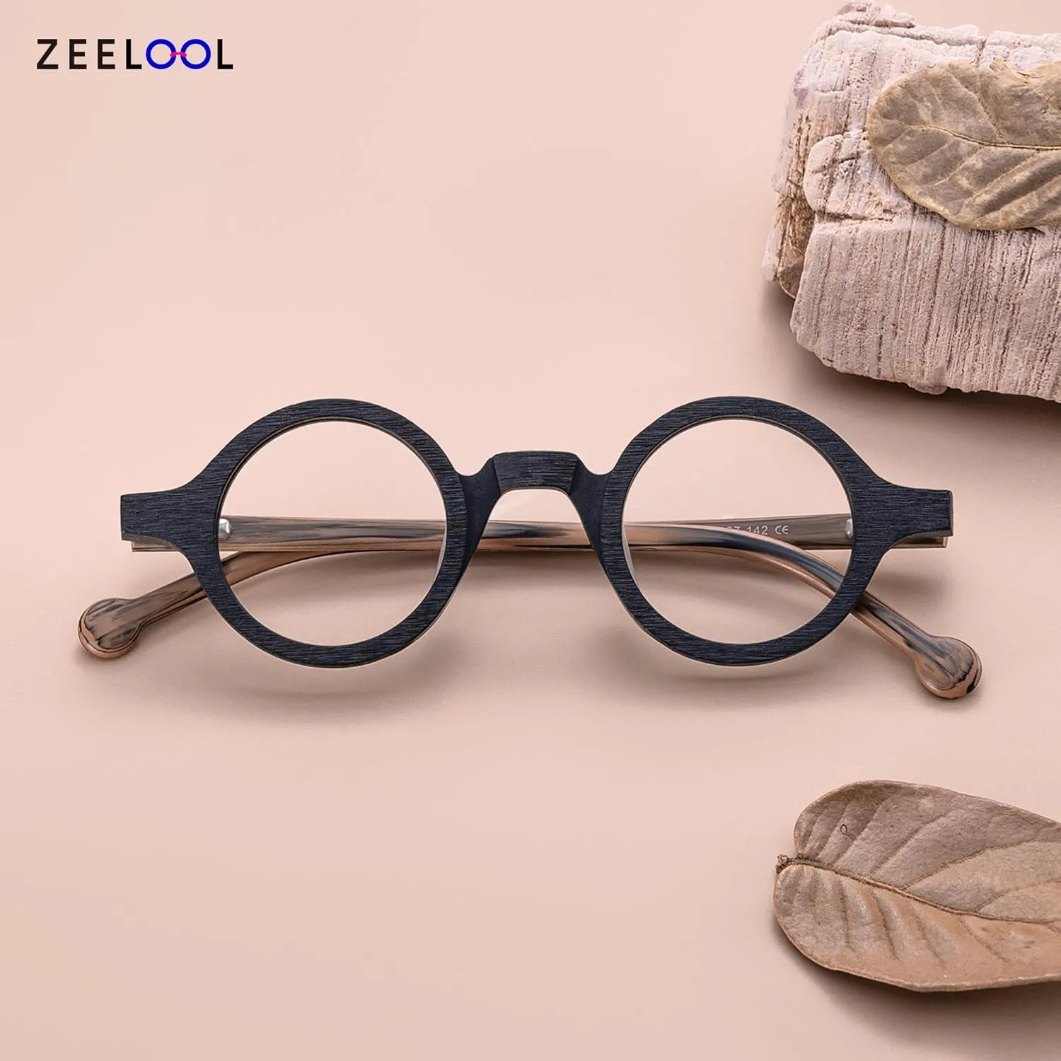 Zeelool Readers Retro Blue Light Blocking Reading Glasses for Men Women, Vintage Small Round Eyeglasses Anti UV Arale